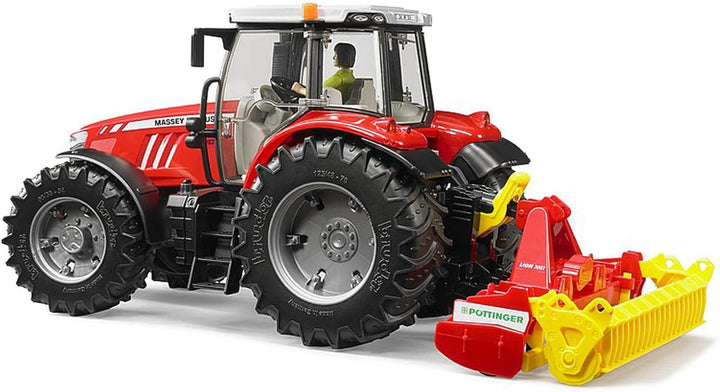bruder 02346 - Pöttinger Lion 3002 Kreiselegge - 1:16 Traktor-Anhänger Spielzeug Bauernhof Landwirts