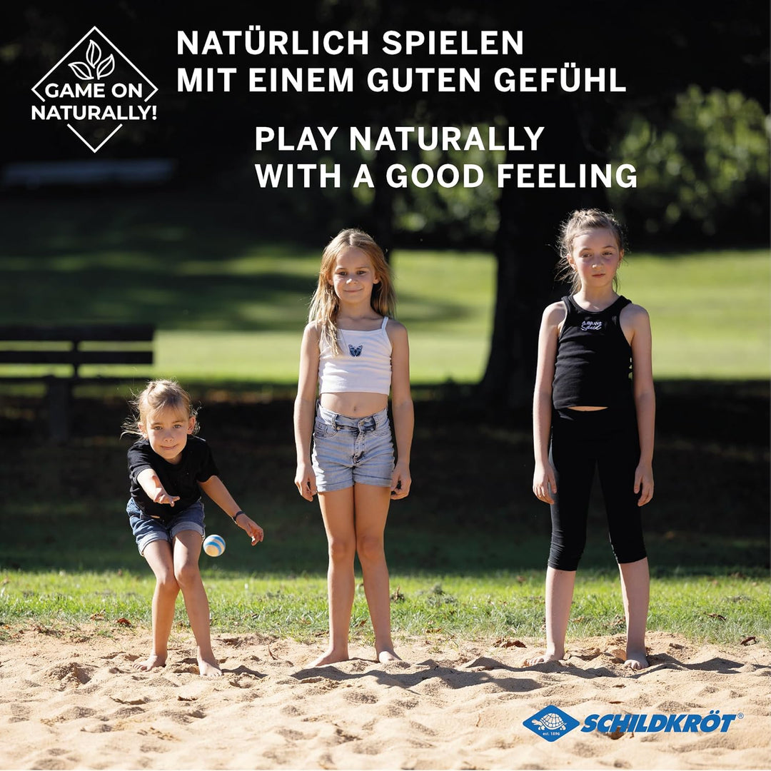Schildkröt Boccia Set aus FSC Holz für Kinder und Familien I 6 farbige Boccia Kugeln Plus Zielkugel
