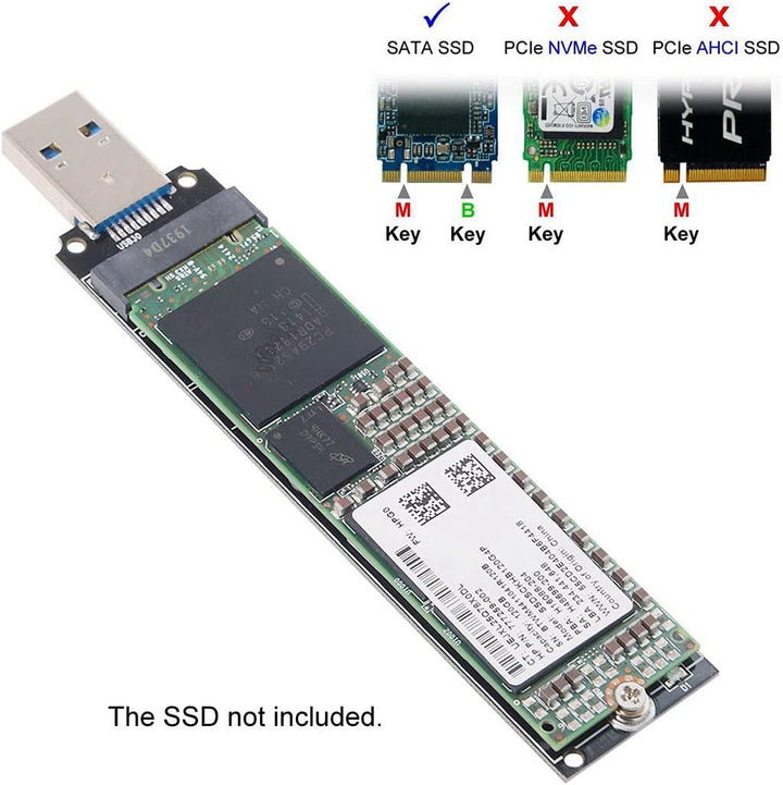 NFHK B/M-Key NGFF M2 SSD to USB 3.0 External PCBA Conveter Adapter Card Flash Disk Type USB3.0 to NV