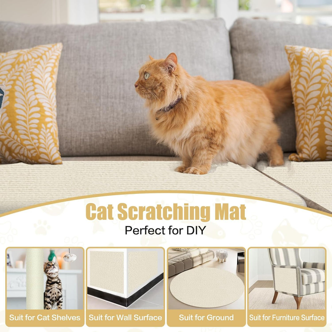 Kratzteppich selbstklebend Kratzmatte Katze Sofa Kratzbretter Katze Wand Kratzbrett Katzen Katzenwan