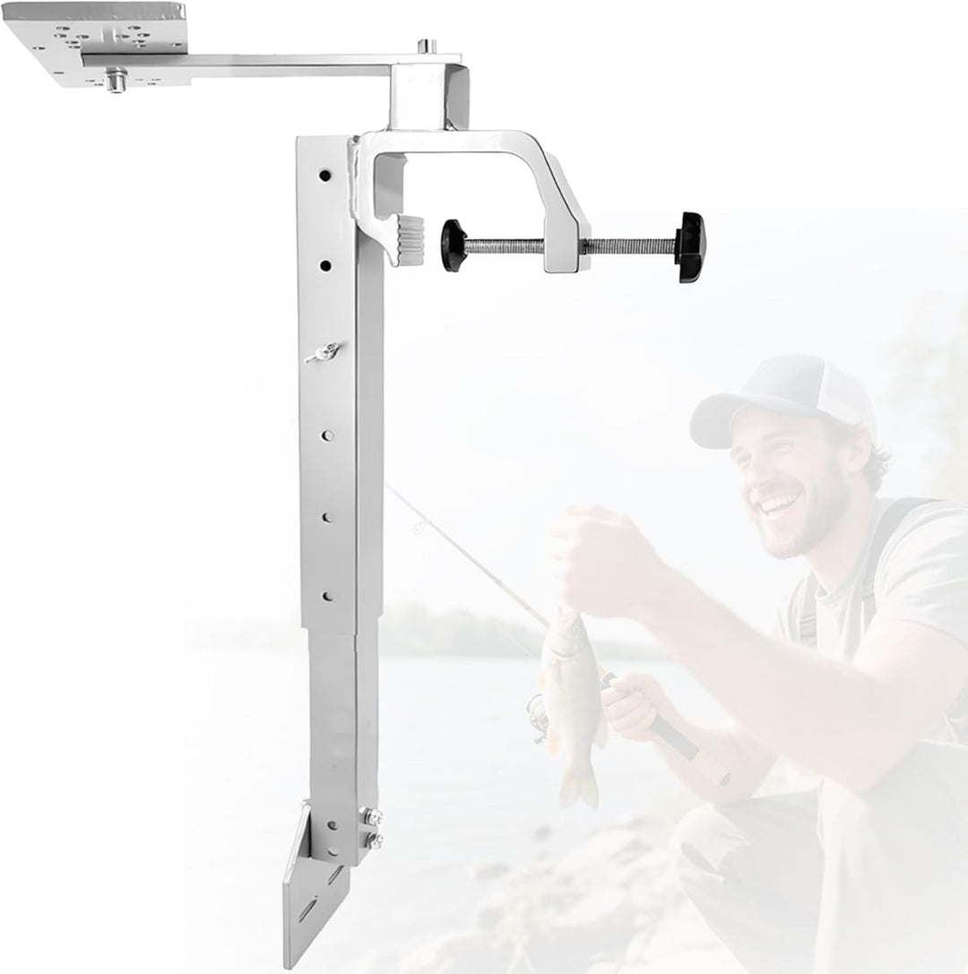 Fischfinderhalterung, Fischfinder Echolot Angeln Halterung 360° Schwenkbarer Aluminium Fischfinder-H