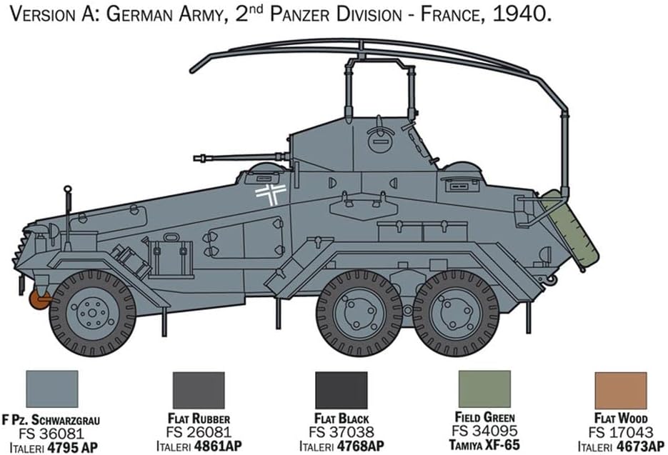 Italeri 6433S - Sd.Kfz.232 6 Rad, Mittel