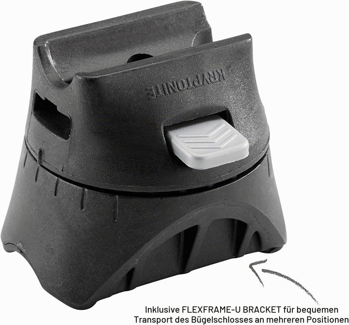 Kryptonite Kryptolok Mini-7 12,7 mm U-Lock Fahrradschloss mit FlexFrame-U Halterung, Unisex-Erwachse