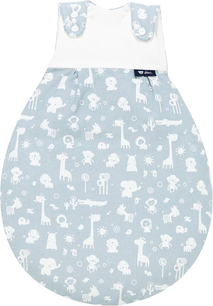 Alvi Baby Mäxchen Aussensack Animals blau 911-1, 50-56