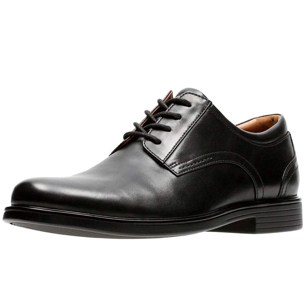 Clarks Herren Un Aldric Lace Derbys 42.5 EU Black Leather, 42.5 EU Black Leather