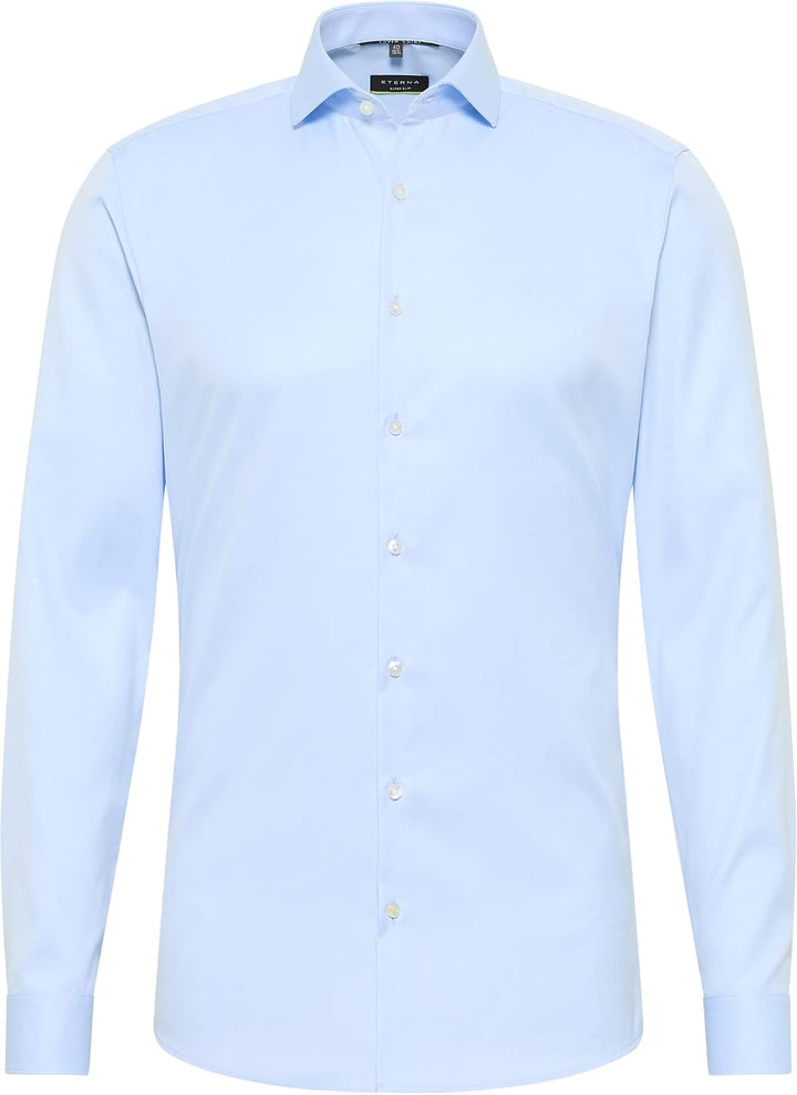 ETERNA Herren Cover Shirt SUPER Slim 36 Hellblau, 36 Hellblau