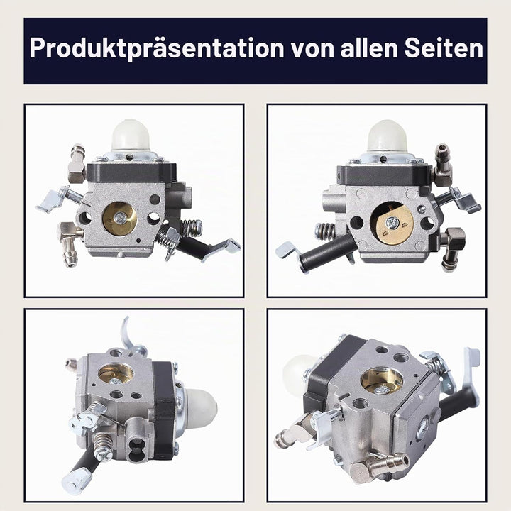 Gubeter Vergaser-Kit, für Wacker Bs50-2 Bs50-2I Bs60-2 Bs60-2I Bs70-2I Motor, für Walbro HDA 242, HD
