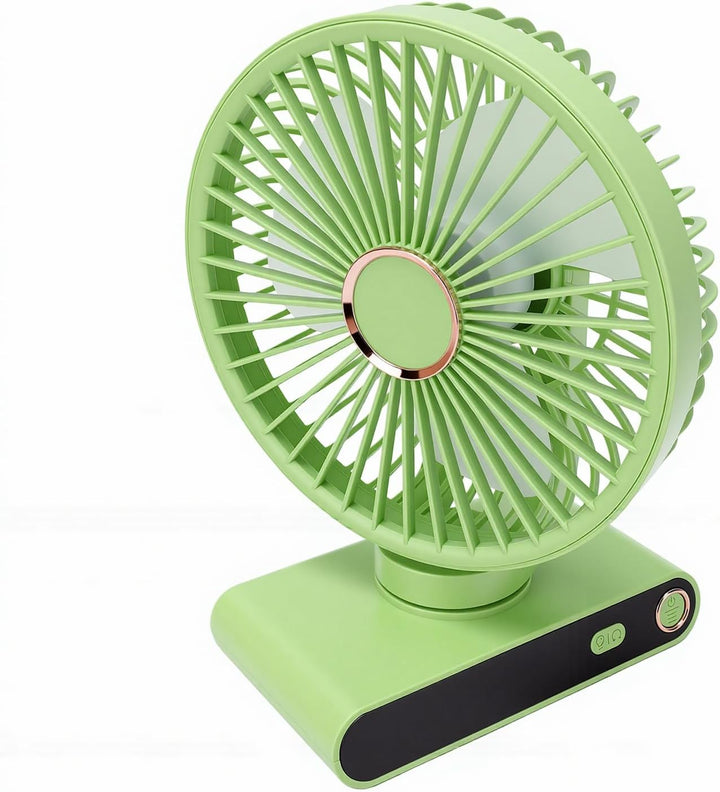 XUMIUZIY Kompakter Wandventilator mit Licht, 5 Geschwindigkeiten, Einstellbare Kühlung für Wohnheim,