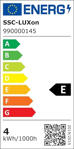 SSC-LUXon QF-2 LED Einbaustrahler dimmbar flach für 230V als Set - mit LED Modul 5W warmweiss - 6 St