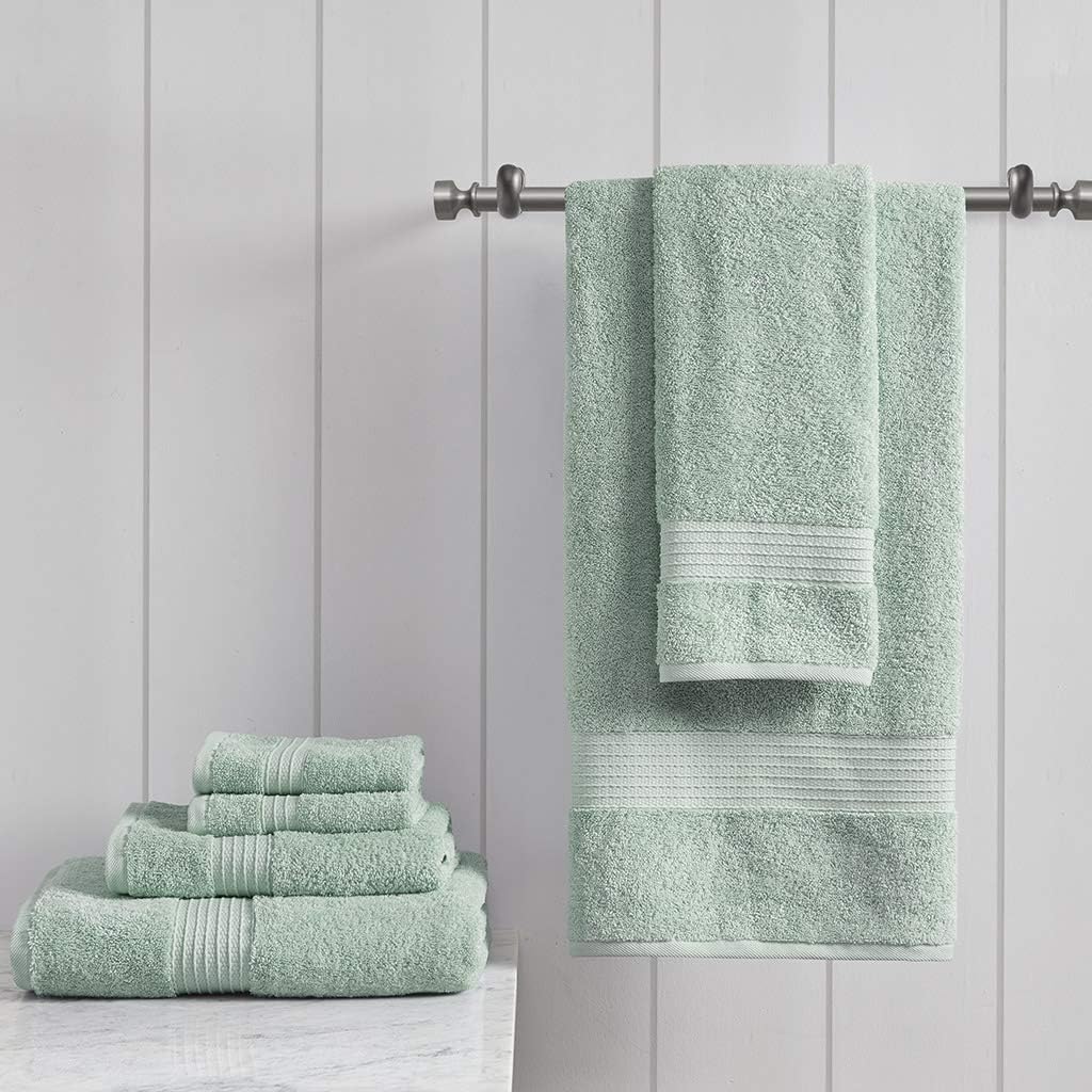 Madison Park Organic 100% Cotton Bathroom Towel Set Hotel-und Spa-Qualität, sehr saugfähig, schnell