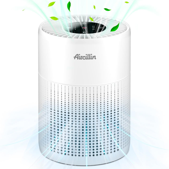 Aircillin Luftreiniger, Luftreiniger Allergiker mit 4-stufig H13 HEPA Filter, 765Sq Ft Abdeckung Max