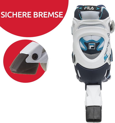 FILA Inliner Damen Legacy Pro 84, Inline-Skates mit Air Flow Belüftungssystem, Rollerblades mit bequ