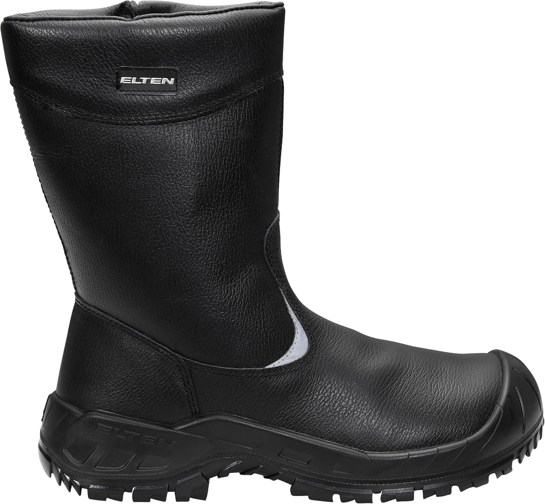 ELTEN Sicherheitsschuhe Will S3 CI, Damen und Herren, Leder, Stahlkappe, robust 36 EU Schwarz, 36 EU