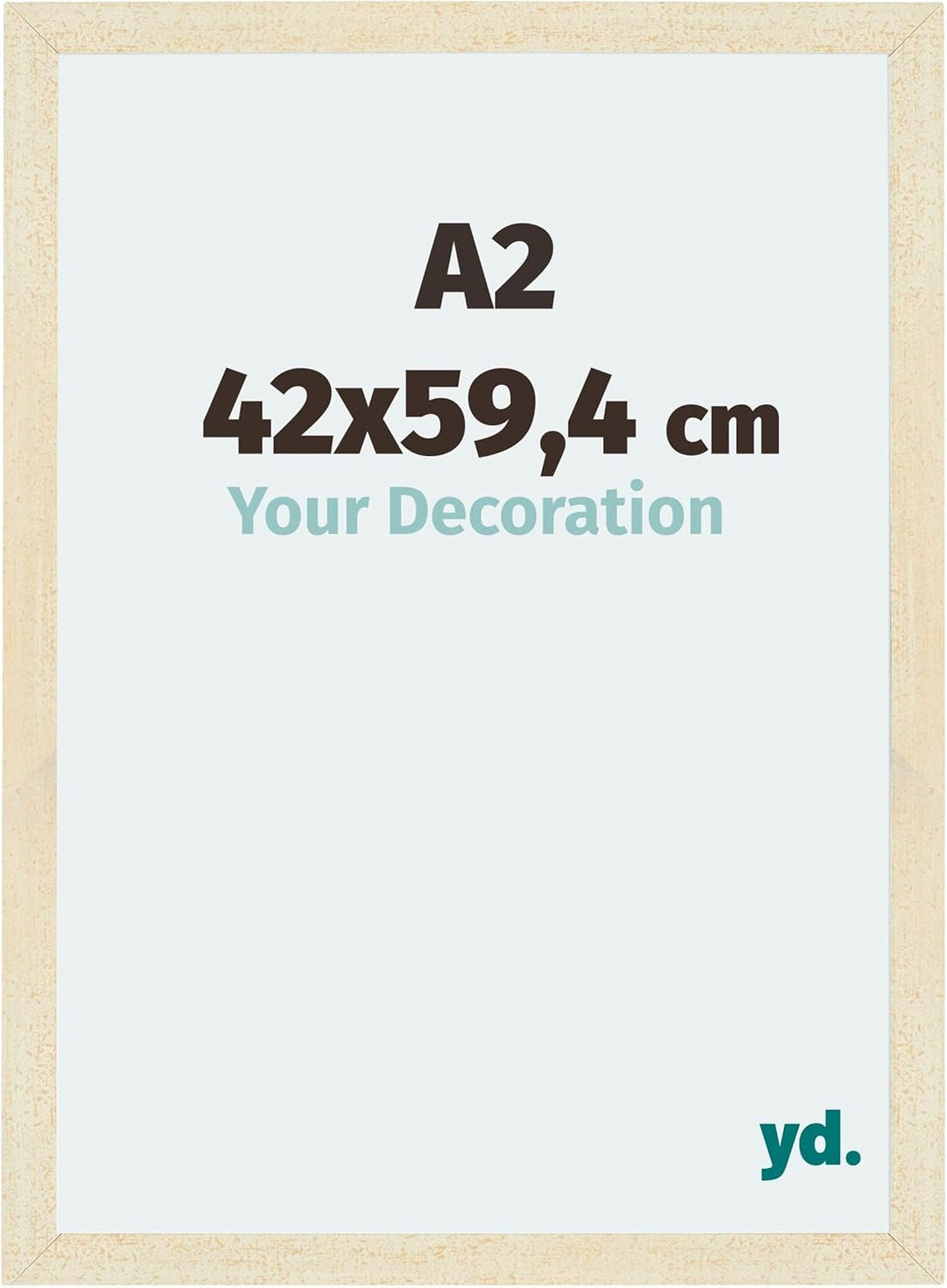 yd. Your Decoration - Bilderrahmen DIN A2 42x59,4 cm - Bilderrahmen aus MDF mit Acrylglas - Antirefl