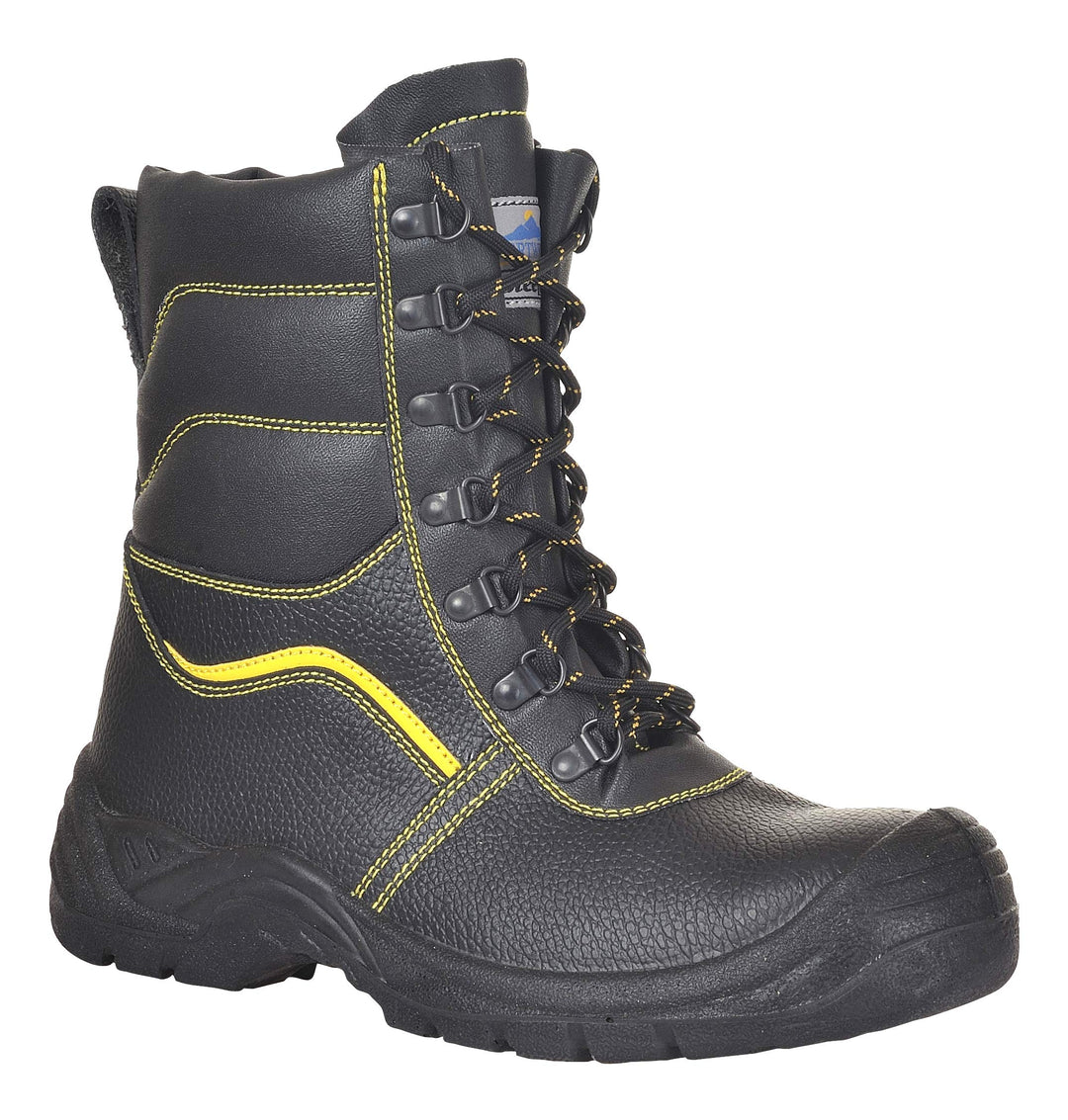 Portwest Steelite Fellgefütterter Sicherheitsstiefel S3 CI, Grösse: 46, Farbe: Schwarz, FW05BKR46 46