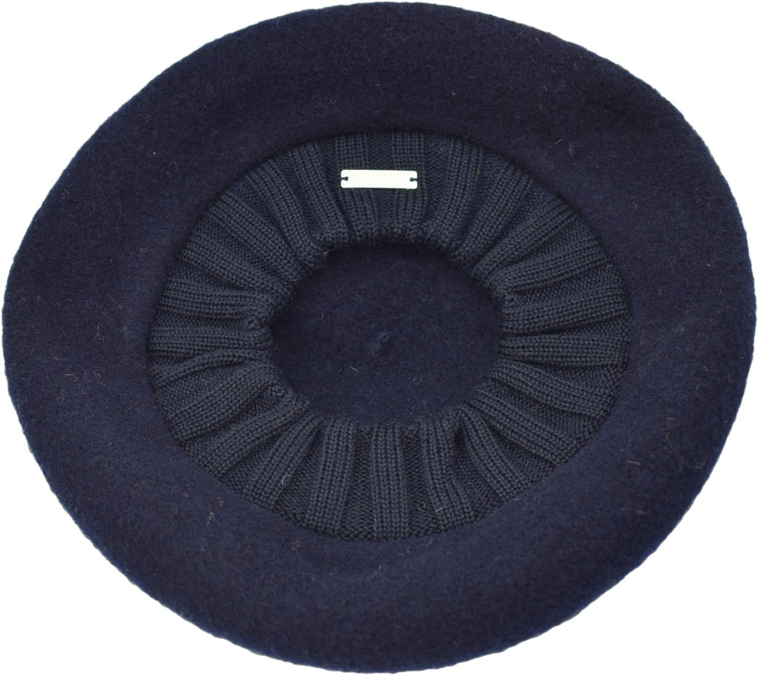 Seeberger Baske mit Strickbund aus Schurwolle - Marine (60) - One Size