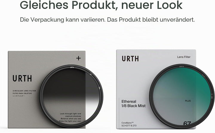 Urth 58 mm Grauverlaufsfilter Hard ND8 GND Filter (Plus+) 58mm, 58mm