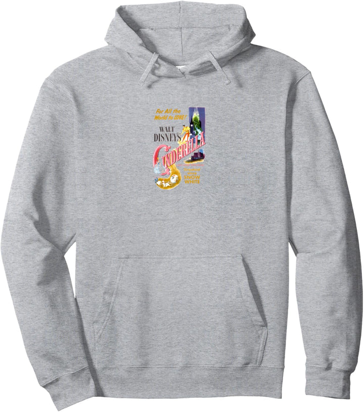 Disney Cinderella Vintage Movie Box Art Poster Pullover Hoodie