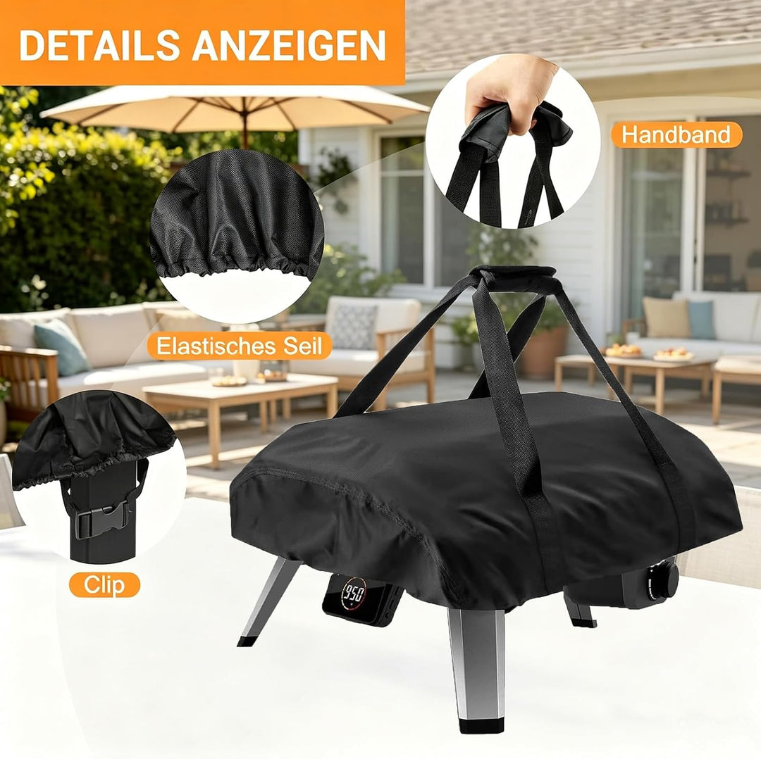 Fenghome Pizzaofen Abdeckung, 500D Wasserdicht Abdeckung für Ooni Koda 2 Pro, Tragetasche Oxford-Sto