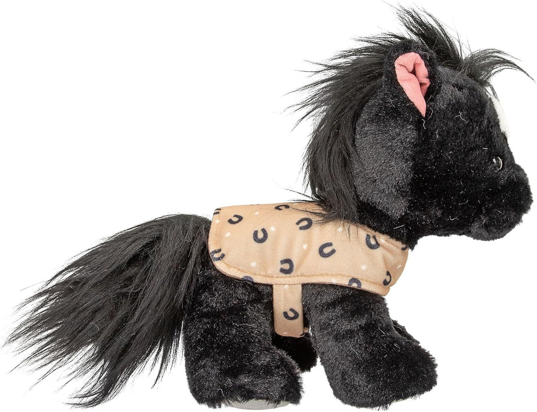 Depesche 13186 Miss Melody - Kuscheltier Pferd Black Angel in Schwarz-Weiss, ca. 20 cm grosses Plüsc
