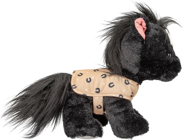 Depesche 13186 Miss Melody - Kuscheltier Pferd Black Angel in Schwarz-Weiss, ca. 20 cm grosses Plüsc