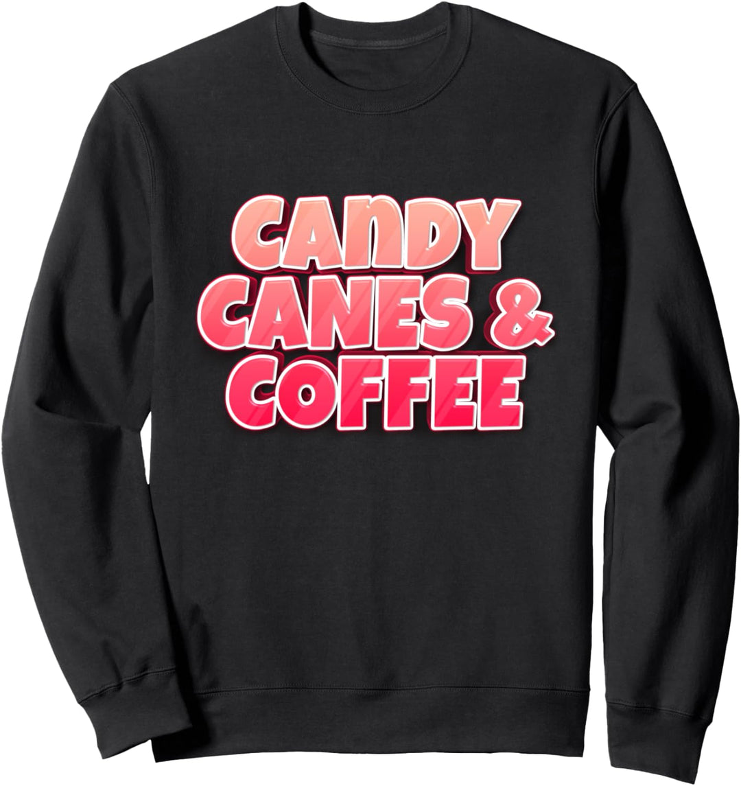 Zuckerstangen und Kaffee-Zuckerstange Sweatshirt