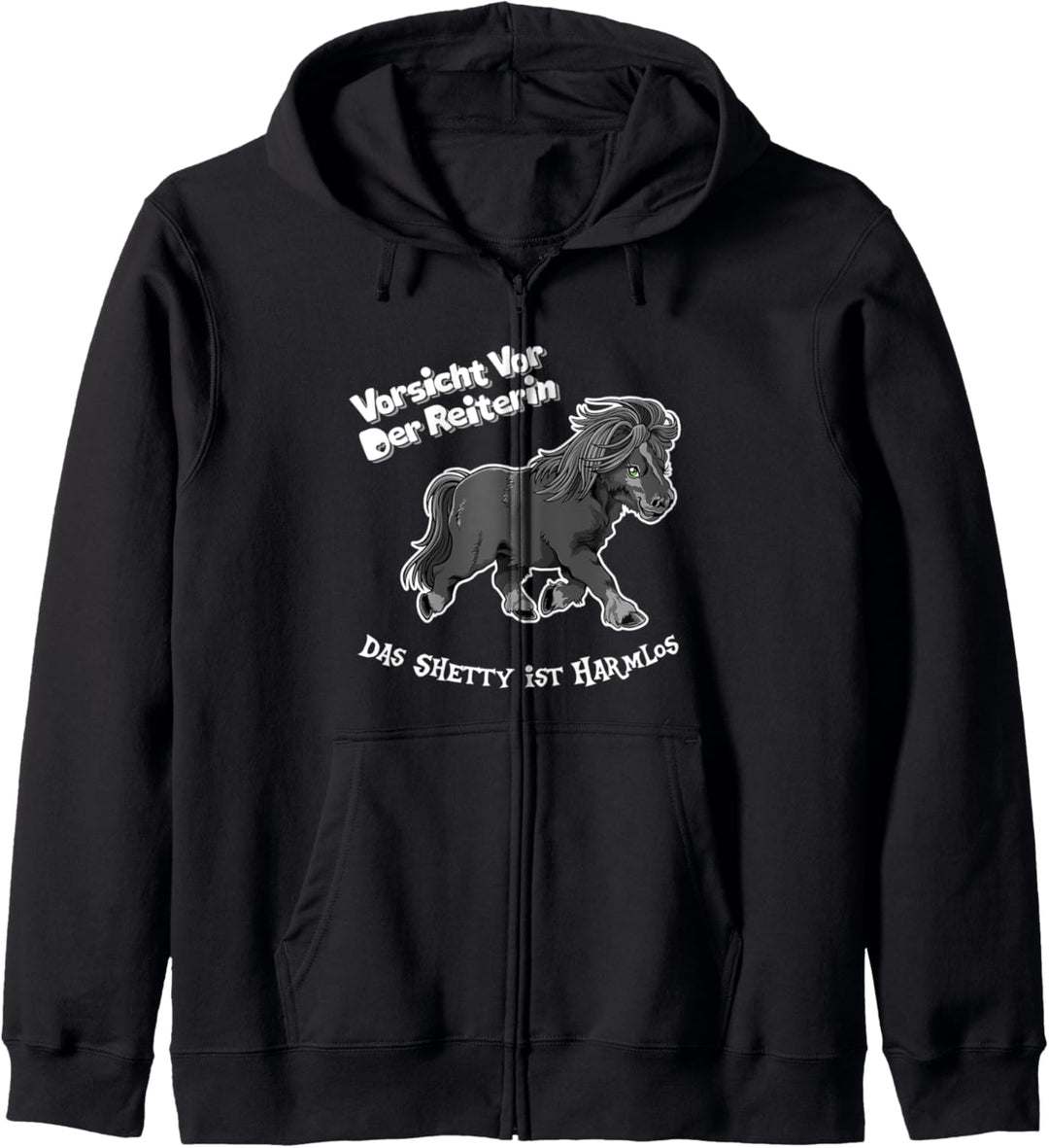Shetty Reiterin Pferd Pony Reiten Kapuzenjacke