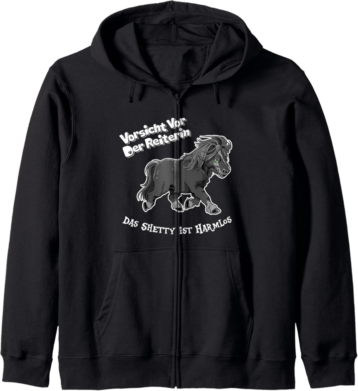 Shetty Reiterin Pferd Pony Reiten Kapuzenjacke