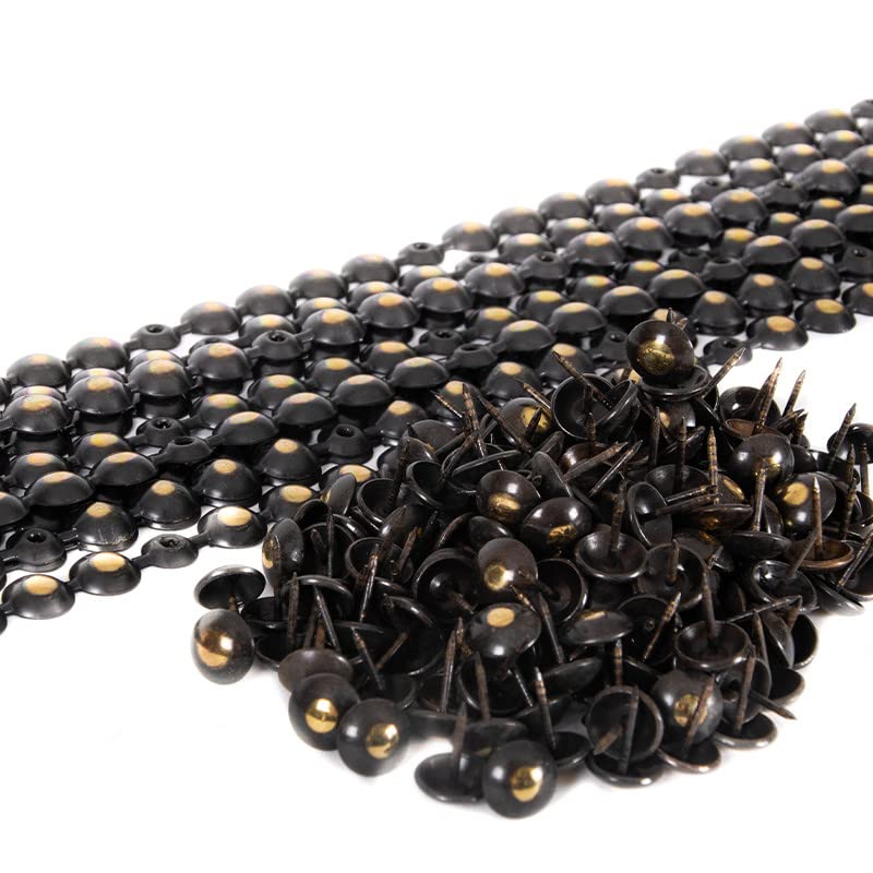 10 Meter Ziernagelstreifen 11mm Bronce Renaissance mit 18 Passenden Befestigungsnägel - Ziernagelsta