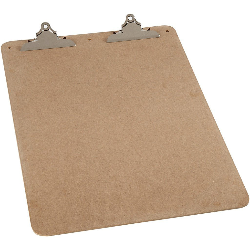 Zeichenklemmbrett DIN A2 – Extra gross 52 x 74 cm – Stabiles Klemmbrett mit starker Metallklemme für