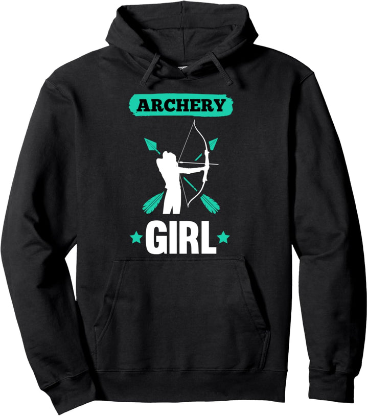 Geschenk-Idee für die Bogenschützen Frau I Pfeil und Bogen Pullover Hoodie