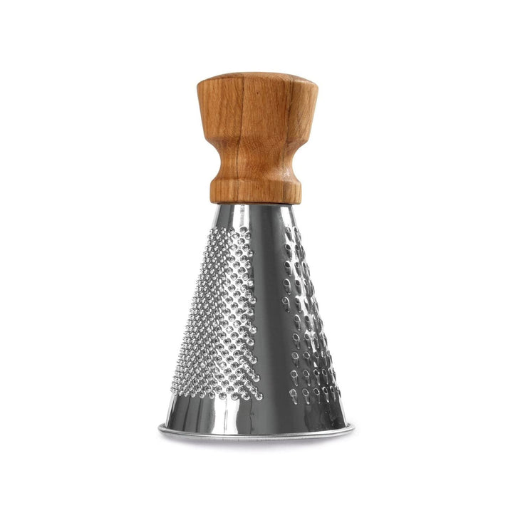 Boska Tischreibe Mini Oslo/drie verschiedene Flächen/Edelstahl/Holz/Braun/Silber / 85 x 85 x 150 mm