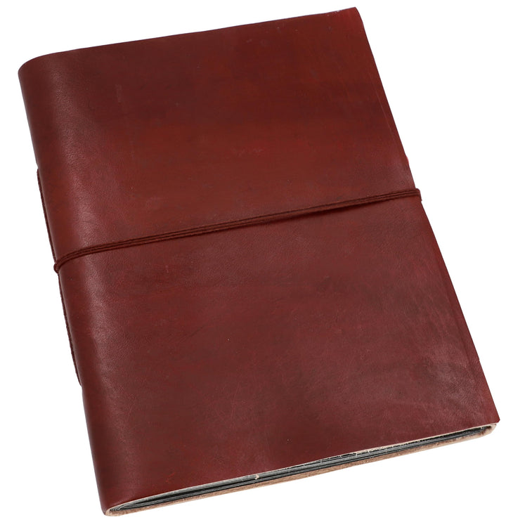 Gusti Fotoalbum Leder - Mila Ledereinband handgeschöpftes Papier Fotobuch Braun