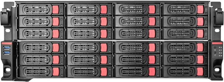 SilverStone Technology SST-RM43-324-RS, 4HE-Rackmount-Speichergehäuse mit 24 Schächten für 2,5-Zoll-