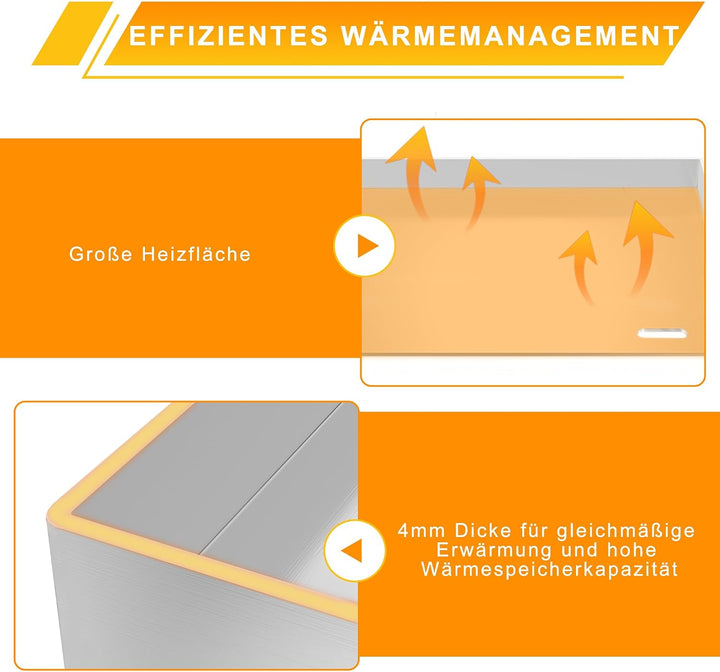 XMTECH Edelstahl Grillplatte, 30x40x4 cm, Gleichmässige Wärmeverteilung für Gas- und Kohlegrills – I