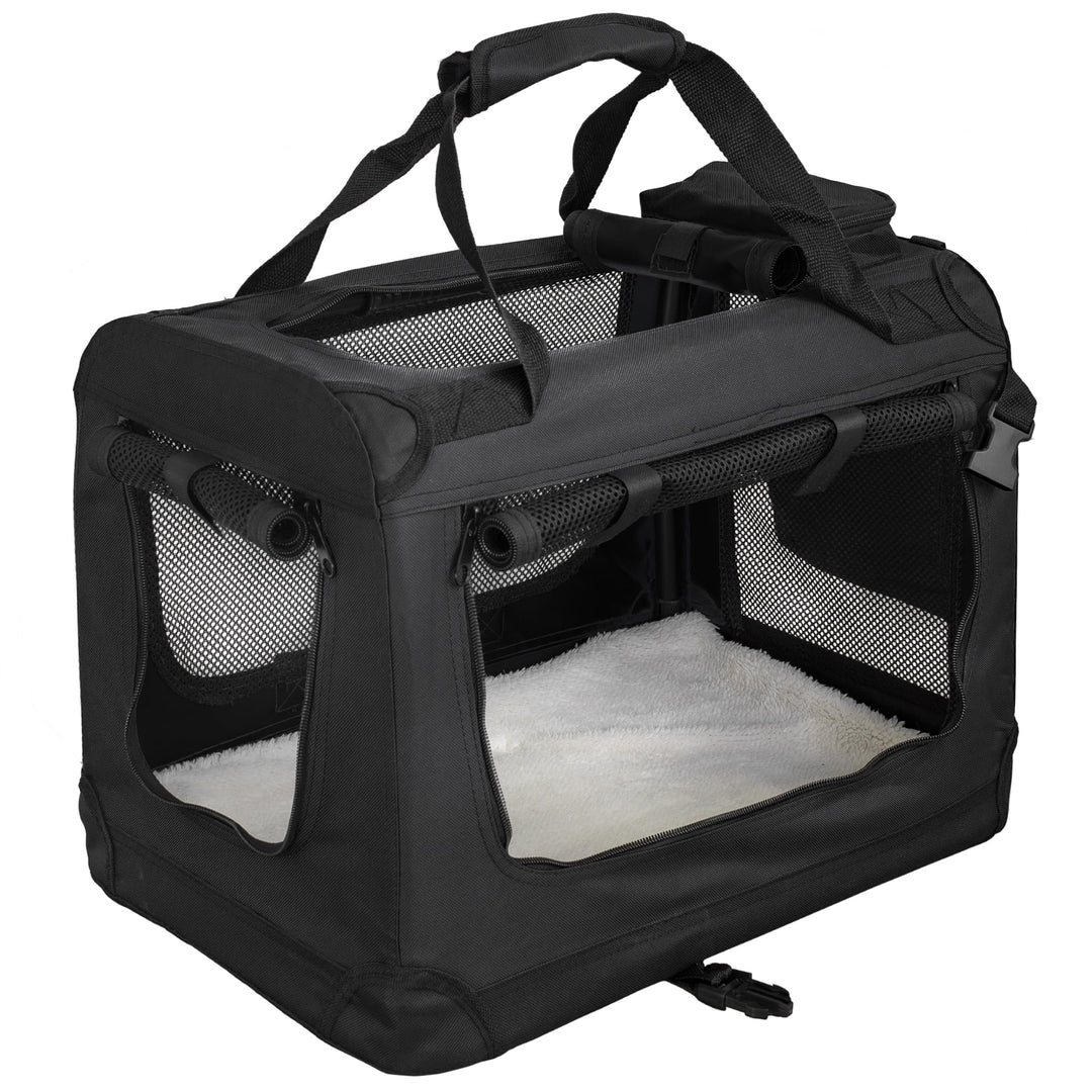 Faltbare Hundebox Transporttasche Transportbox Auto für Katze Hunde Grosse Kleine Box Bag Bed Decke