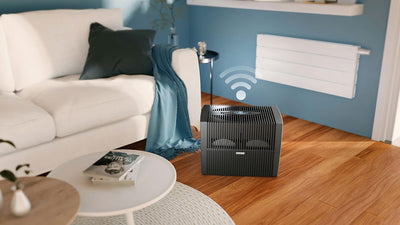 AH555 Original Connect Luftbefeuchter, für Räume bis 60 qm, Fernsteuerbar per App - AirConnect kompa