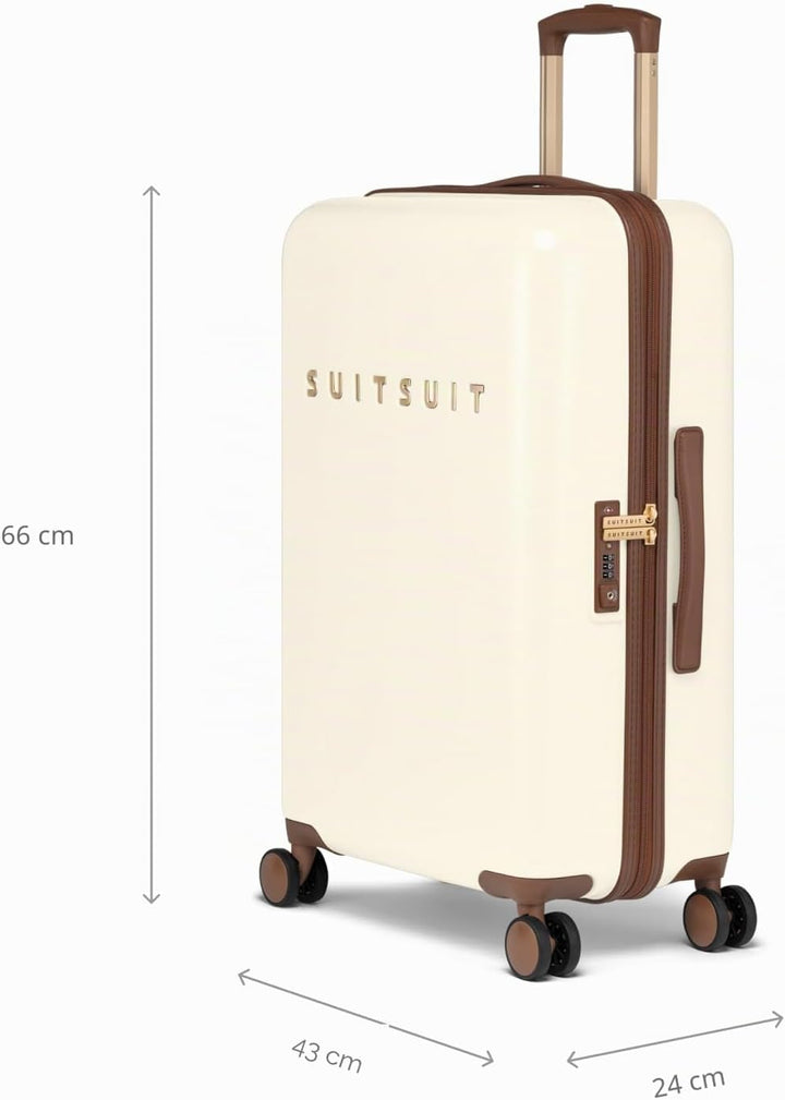 SUITSUIT - Fab Seventies - Antique White - Reisekoffer (66 cm) M Antique White, M Antique White