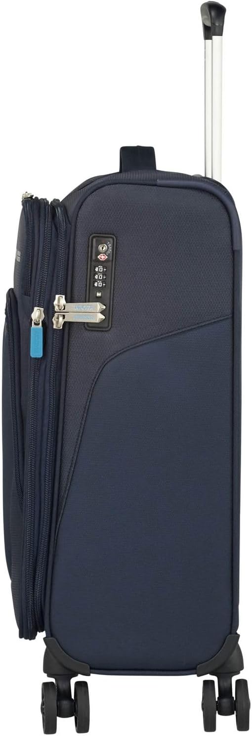 American Tourister Summerfunk Koffer, 55 cm, 46 Liter, Navy Spinner S Erweiterbar (55 cm - 46 L) Bla