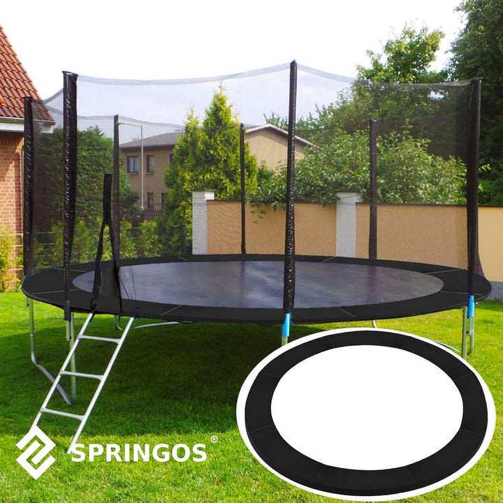 SPRINGOS Trampoline Randpolster Umrandung Ersatzteile für Trampoline Schwarz 366 cm, Schwarz 366 cm