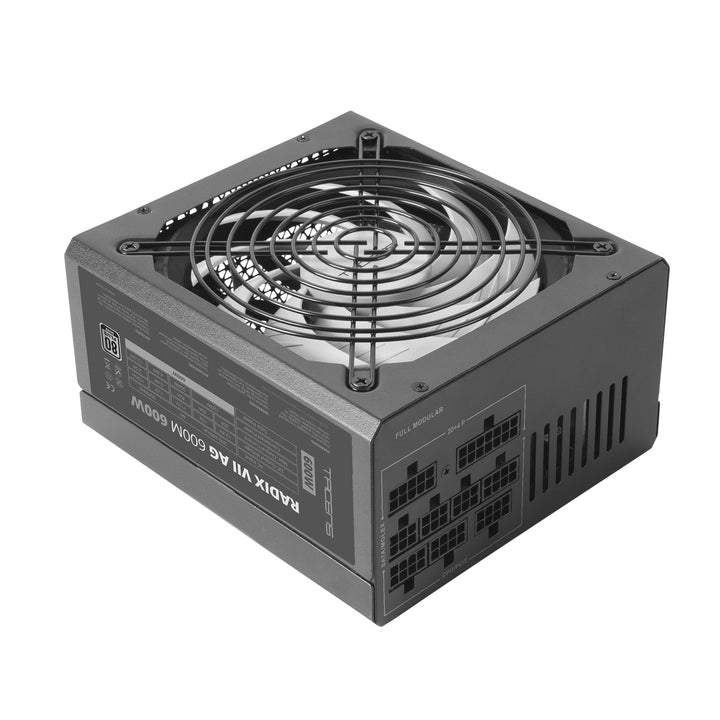 Tacens Radix VII AG 600, Vollmodulares 600W ATX-Netzteil, 10 Jahre Garantie, 80Plus Silver, 87% Wirk