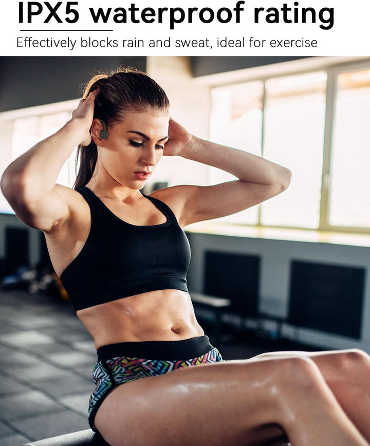 ANSTEN Knochenschall Kopfhörer Bluetooth 5.3, Open Ear Bone Conduction Headphones Kabellos mit Lange