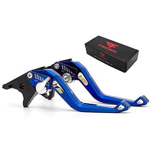 FXCNC Motorrad 3D Beschichtung Kurz Einstellbare Brems- und Kupplungshebel Kompatibel mit RS 125 200