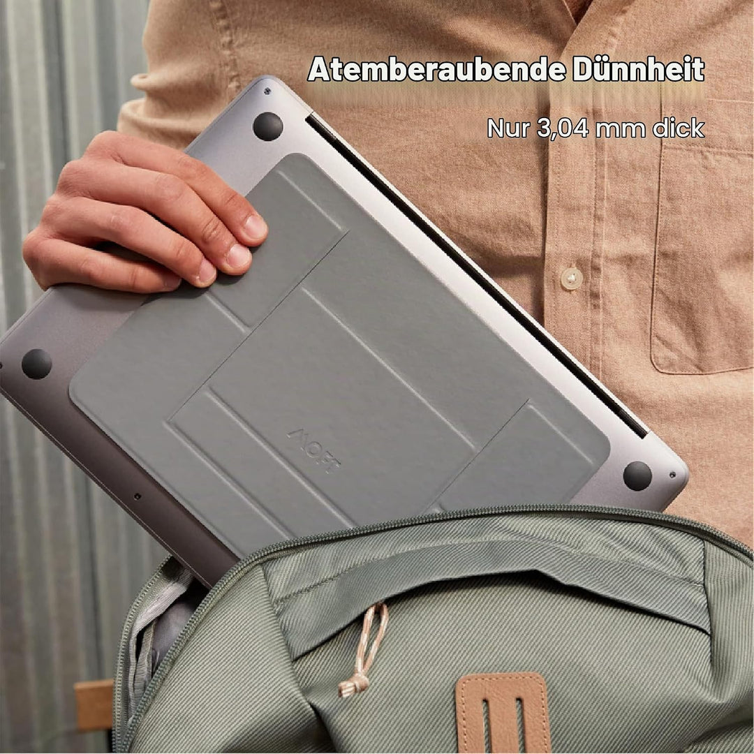 MOFT Laptop Ständer, Faltbarer Laptopständer Notebook Ständer mit 2 einstellbaren Winkeln, Haltung V