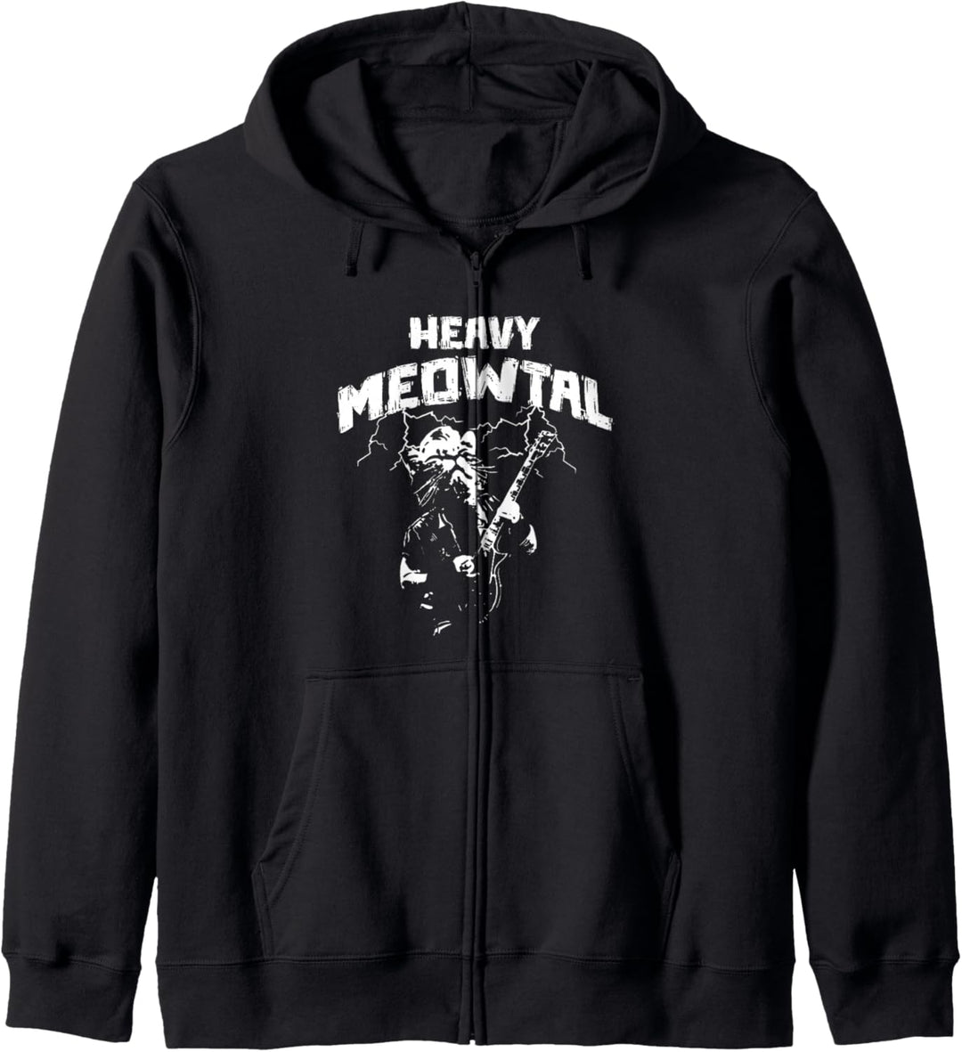 Heavy Meowtal - Cat Lover Gifts - Heavy Metal Music Gift Kapuzenjacke