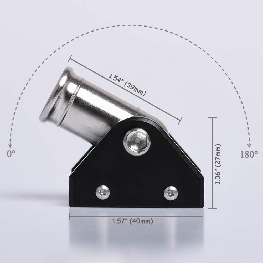 EASYANT Mini Schreibtisch Metallkanone, aus Edelstahl, CNC-gefertigtes Mini-Kanonenmodell Schwarz, S