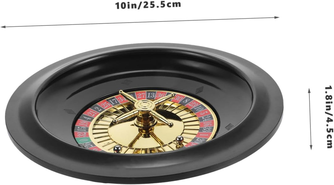 Garneck 10-Zoll Für Spiele - Professionelles Roulette Spiel Set Für Heimspiel Und Partys Ideal Für P