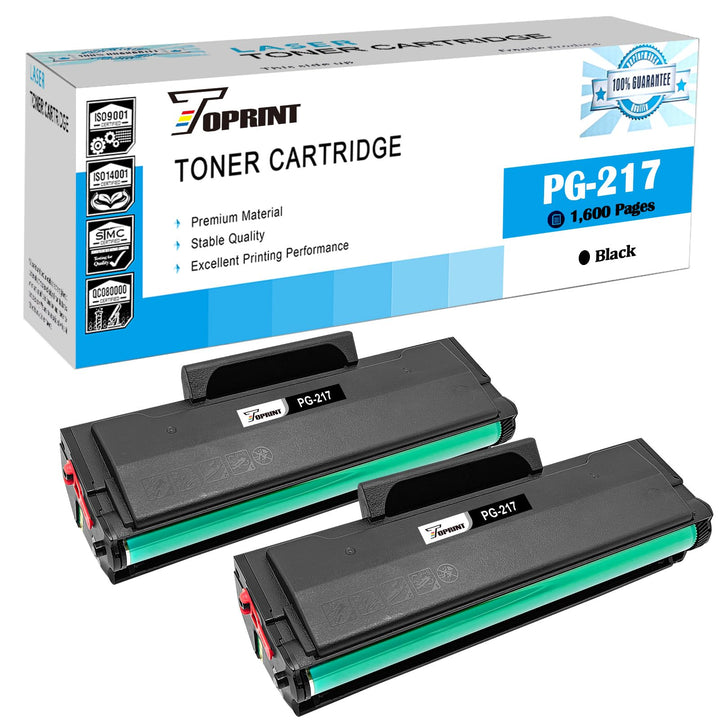TOPRINT PG217 PG-217 PG 217 Kompatible Tonerkartuschen, Druckleistung 1600 Seiten, 2 Schwarz, für P2