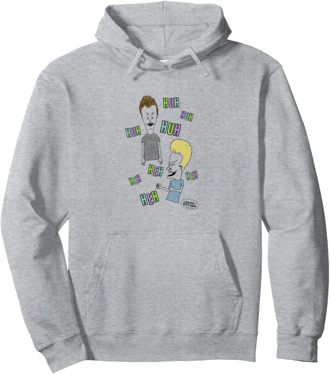 Beavis and Butt-Head Laughing Text Pullover Hoodie