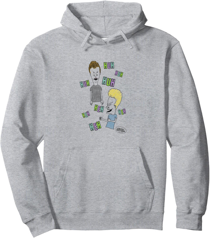 Beavis and Butt-Head Laughing Text Pullover Hoodie